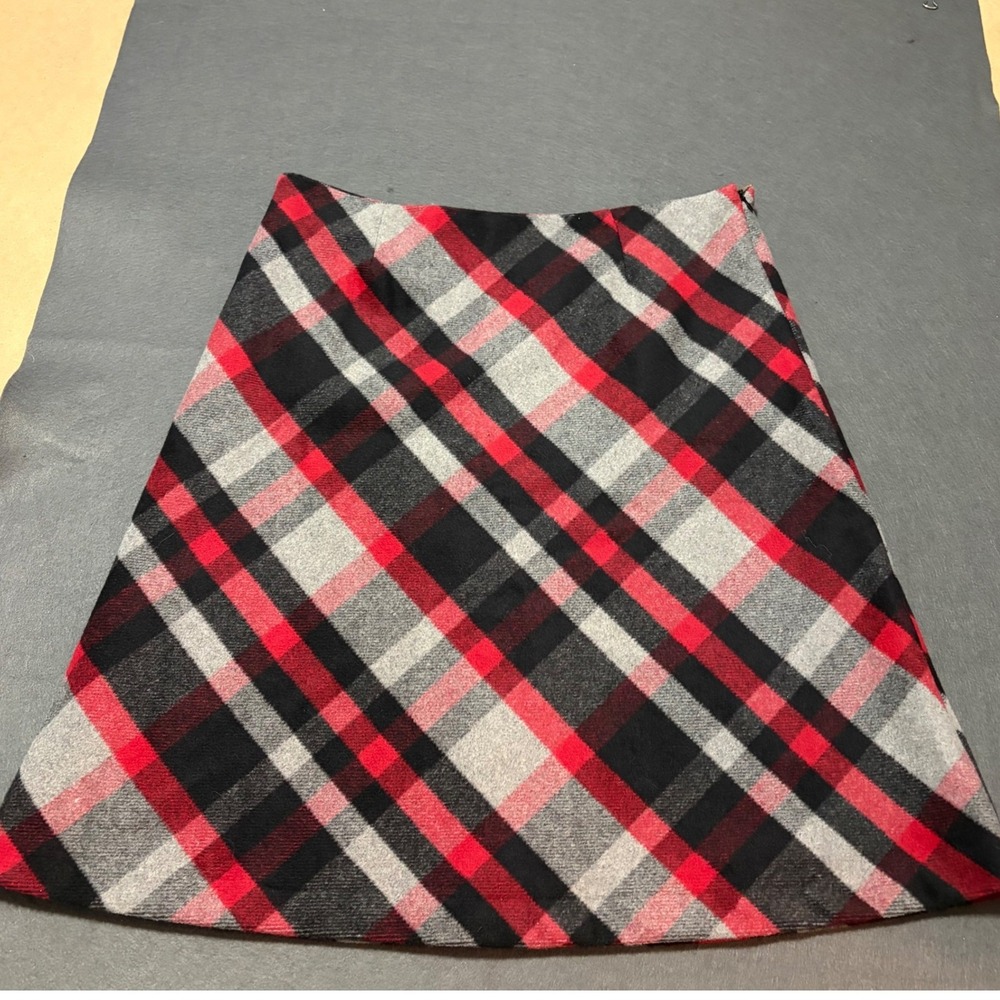 Chadwicks Wool Blend Red Plaid Tartan Fall Black Core Academic Holiday Preppy
